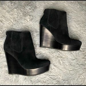 Michael Kors Women Black Suede Ankle Boots US Size 7M